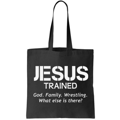 Jesus Trained Wrestling Funny Wrestler Muscle  Bag
