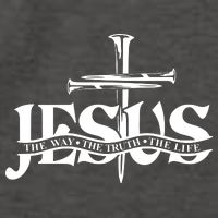 Jesus The Way The Truth The Life With 3 Nails Logo Vector Backpack