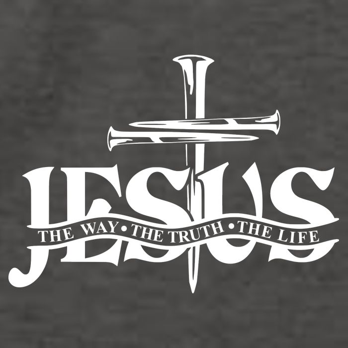 Jesus The Way The Truth The Life With 3 Nails Logo Vector Backpack