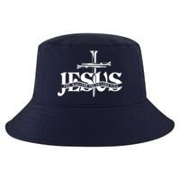 Jesus The Way The Truth The Life With 3 Nails Logo Cool Comfort Performance Bucket Hat