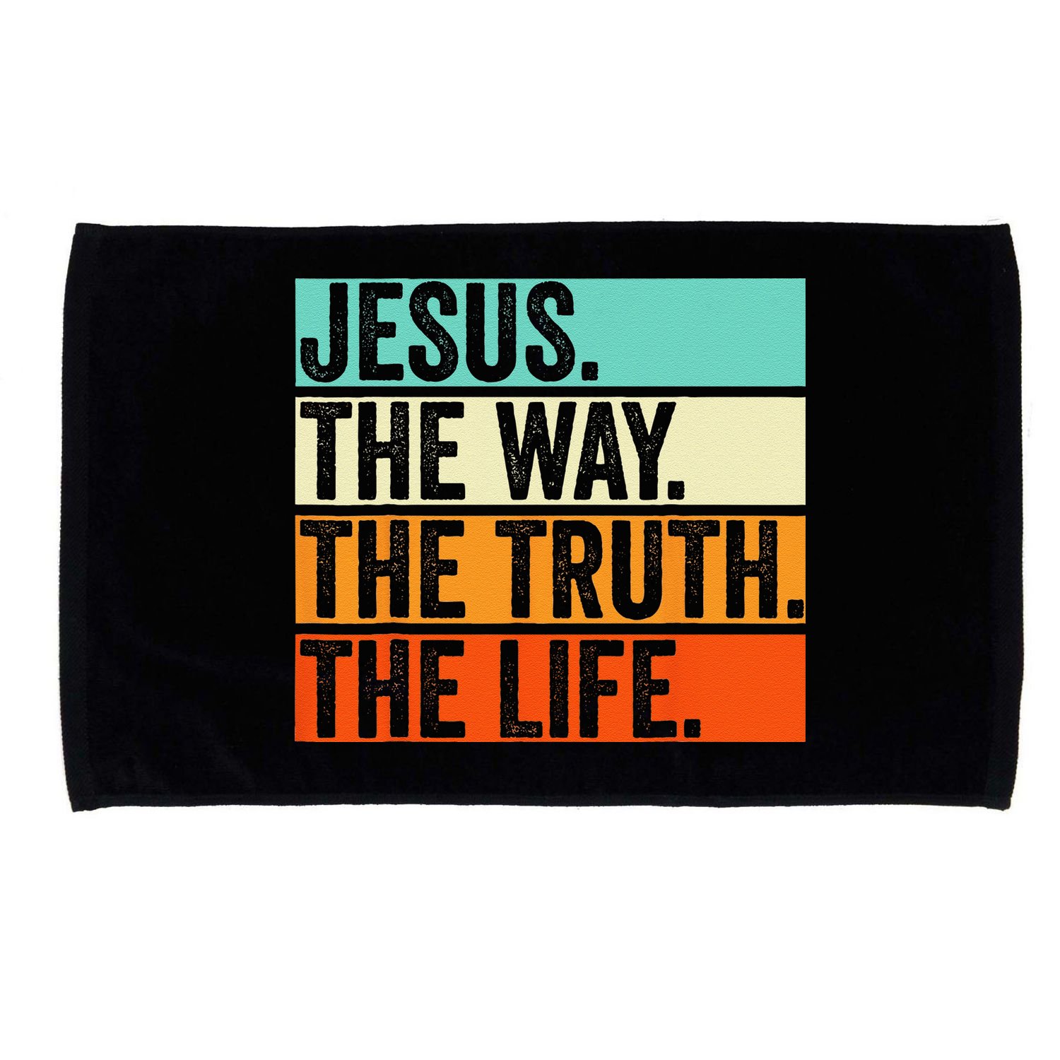 Jesus The Way Truth Life Bible Verse Christian Worship Gift Microfiber Hand Towel