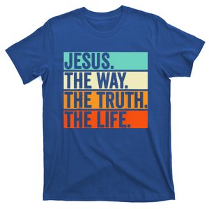 Jesus The Way Truth Life Bible Verse Christian Worship Gift T-Shirt