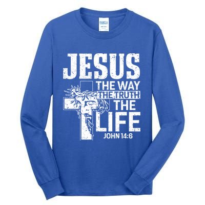 Jesus The Way The Truth The Life Great Gift Tall Long Sleeve T-Shirt