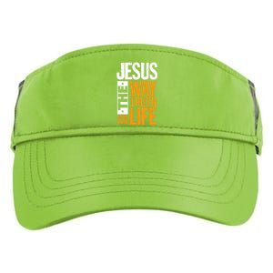 Jesus The Way Truth Life John 14:6 Adult Drive Performance Visor