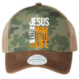 Jesus The Way Truth Life John 14:6 Legacy Tie Dye Trucker Hat