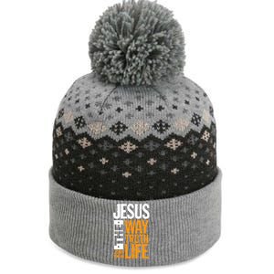 Jesus The Way Truth Life John 14:6 The Baniff Cuffed Pom Beanie