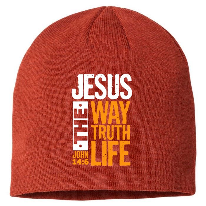 Jesus The Way Truth Life John 14:6 Sustainable Beanie