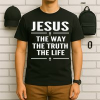 Jesus The Way Truth Life John 146 Christian Spiritual T-Shirt