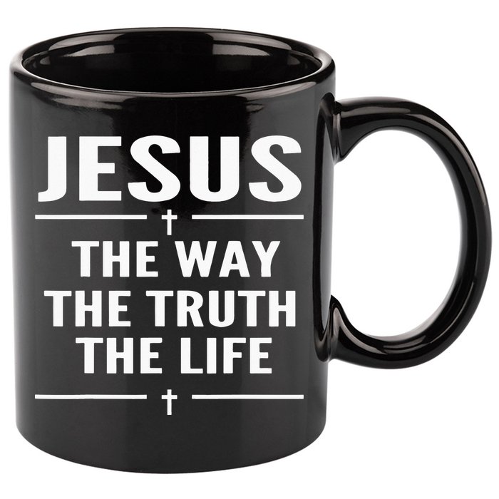 Jesus The Way Truth Life John 146 Christian Spiritual 11oz C Handle Ceramic Mug