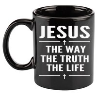 Jesus The Way Truth Life John 146 Christian Spiritual 11oz C Handle Ceramic Mug