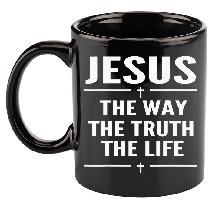 Jesus The Way Truth Life John 146 Christian Spiritual 11oz C Handle Ceramic Mug