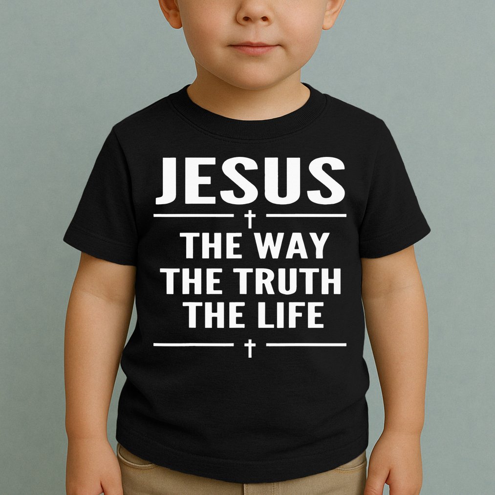 Jesus The Way Truth Life John 146 Christian Spiritual Toddler T-Shirt