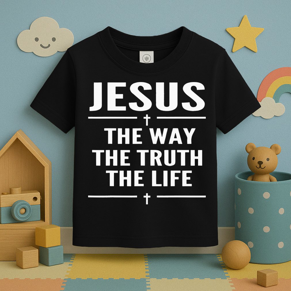 Jesus The Way Truth Life John 146 Christian Spiritual Toddler T-Shirt
