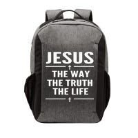 Jesus The Way Truth Life John 146 Christian Spiritual Vector Backpack