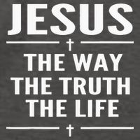 Jesus The Way Truth Life John 146 Christian Spiritual Vector Backpack