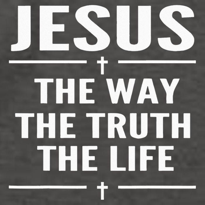 Jesus The Way Truth Life John 146 Christian Spiritual Vector Backpack