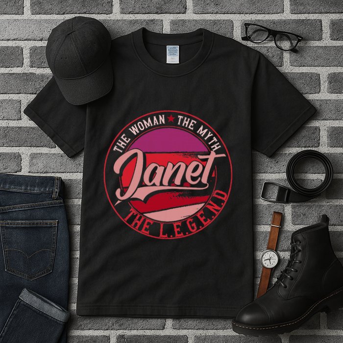 Janet The Woman The Myth The Legend Tall T-Shirt
