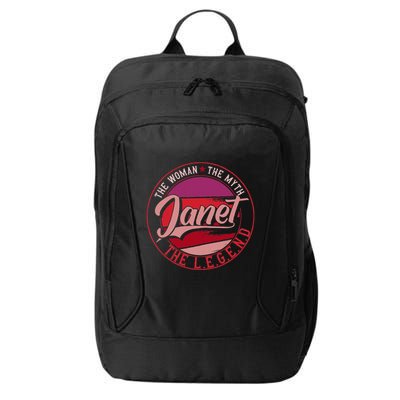 Janet The Woman The Myth The Legend City Backpack