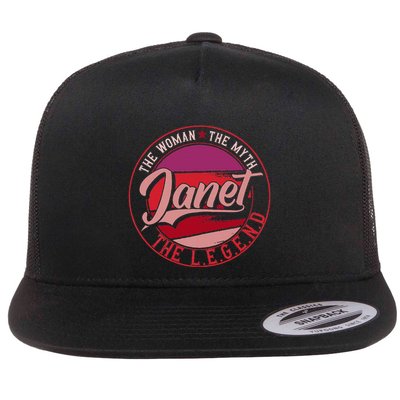 Janet The Woman The Myth The Legend Flatbill Hat