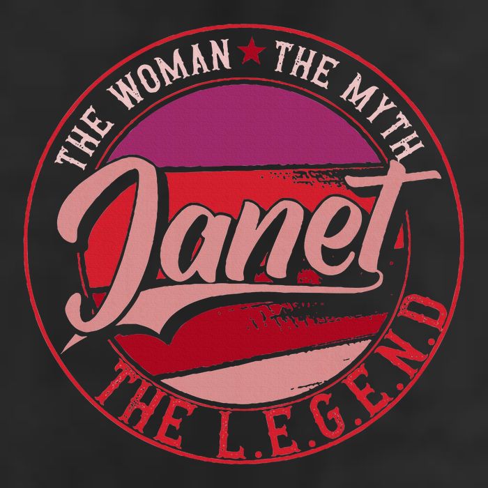 Janet The Woman The Myth The Legend Golf Towel