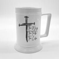 Jesus The Way The Truth The Life Machine Embroidery Jesus Christian Beer Stein