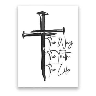 Jesus The Way The Truth The Life Machine Embroidery Jesus Christian Poster