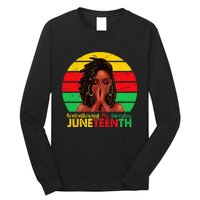 Juneteenth T Women Locd Hair Remebering My Ancestors Long Sleeve Shirt