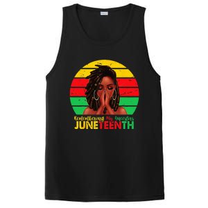 Juneteenth T Women Locd Hair Remebering My Ancestors PosiCharge Competitor Tank