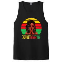 Juneteenth T Women Locd Hair Remebering My Ancestors PosiCharge Competitor Tank