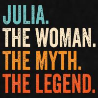 Julia The Woman The Myth The Legend First Name Julia Ladies PosiCharge Tri-Blend Wicking Tank