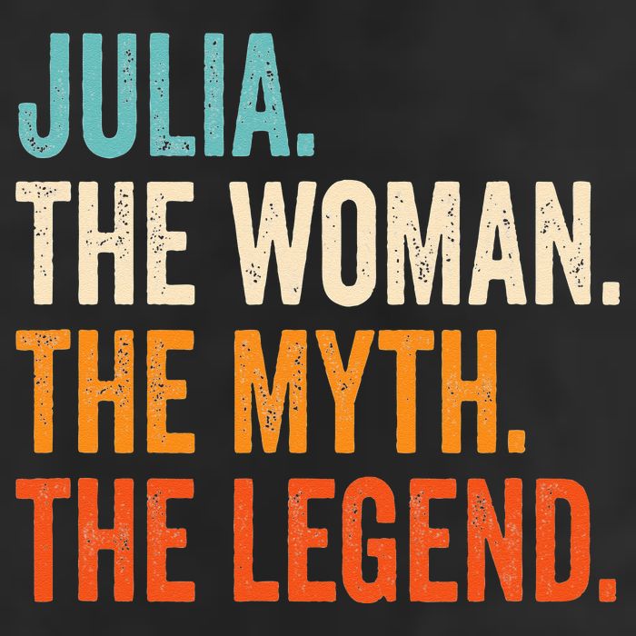 Julia The Woman The Myth The Legend First Name Julia Garment-Dyed Fleece Hoodie
