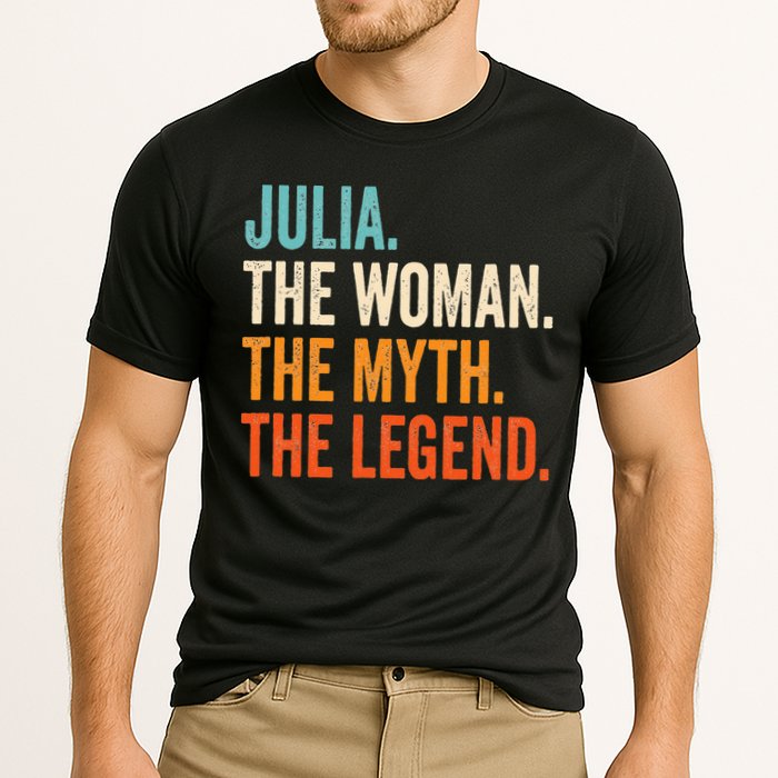 Julia The Woman The Myth The Legend First Name Julia Performance Shirt