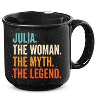 Julia The Woman The Myth The Legend First Name Julia 15oz Campfire Ceramic Mug
