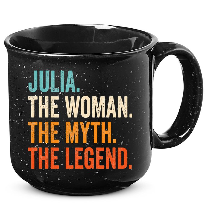 Julia The Woman The Myth The Legend First Name Julia 15oz Campfire Ceramic Mug