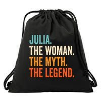 Julia The Woman The Myth The Legend First Name Julia Drawstring Bag