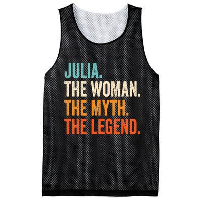 Julia The Woman The Myth The Legend First Name Julia Mesh Reversible Basketball Jersey Tank