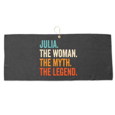 Julia The Woman The Myth The Legend First Name Julia Large Microfiber Waffle Golf Towel