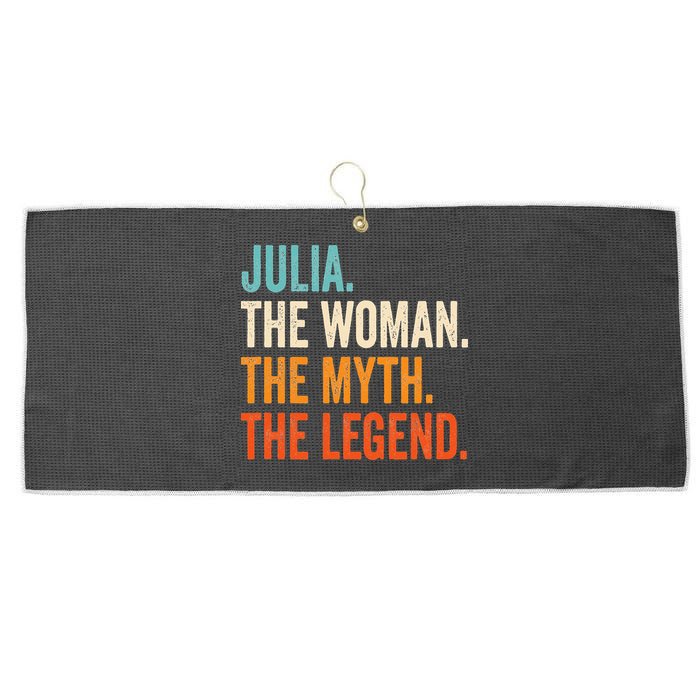Julia The Woman The Myth The Legend First Name Julia Large Microfiber Waffle Golf Towel