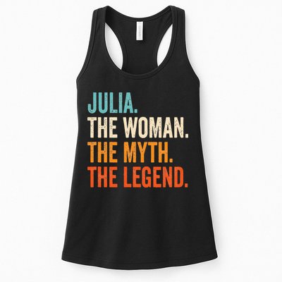 Julia The Woman The Myth The Legend First Name Julia Womens Tank Top
