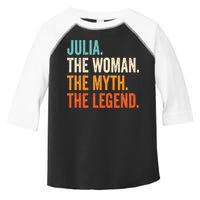 Julia The Woman The Myth The Legend First Name Julia Toddler Fine Jersey T-Shirt