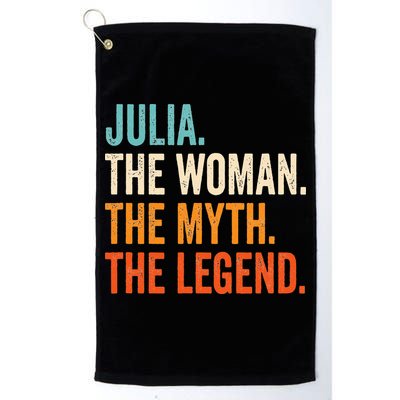 Julia The Woman The Myth The Legend First Name Julia Golf Towel