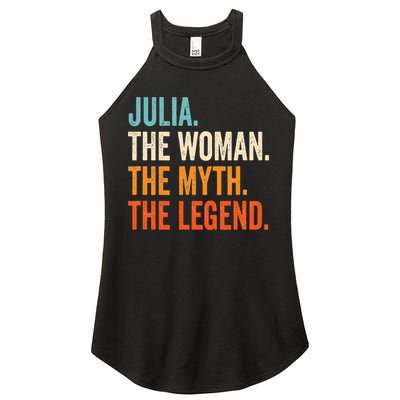 Julia The Woman The Myth The Legend First Name Julia Women's Perfect Tri Rocker Tank
