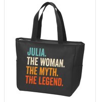 Julia The Woman The Myth The Legend First Name Julia Zip Tote Bag