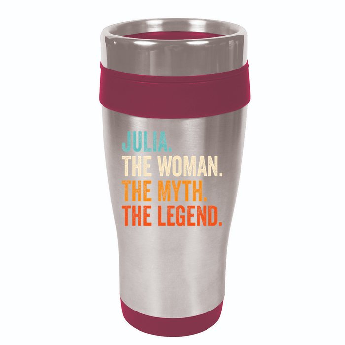 Julia The Woman The Myth The Legend First Name Julia 16oz Travel Tumbler