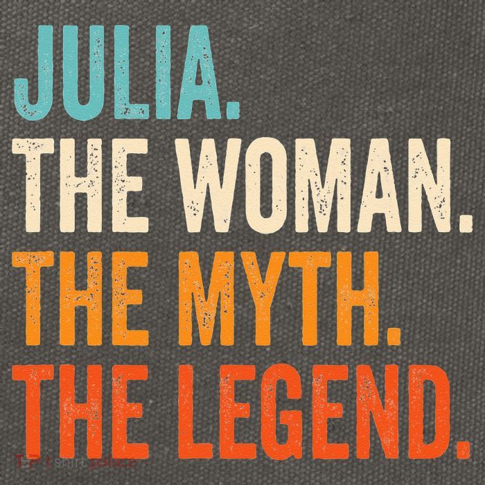 Julia The Woman The Myth The Legend First Name Julia Cotton Canvas Backpack