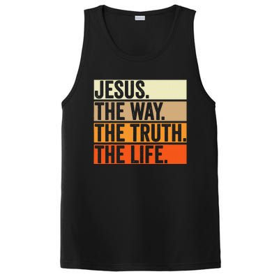 Jesus The Way Truth Life Christian Worship Bible Preacher PosiCharge Competitor Tank