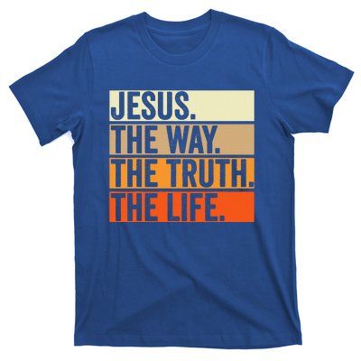 Jesus The Way Truth Life Christian Worship Bible Preacher T-Shirt