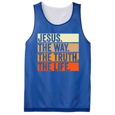 Jesus The Way Truth Life Christian Worship Bible Preacher Mesh Reversible Basketball Jersey Tank