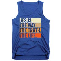 Jesus The Way Truth Life Christian Worship Bible Preacher Tank Top