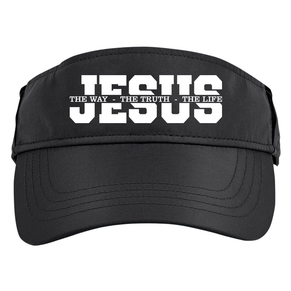 Jesus The Way The Truth The Life Christian Bible Verse Adult Drive Performance Visor
